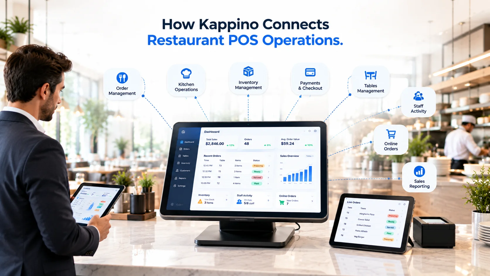 How Kappino Connects Restaurant POS Operations
